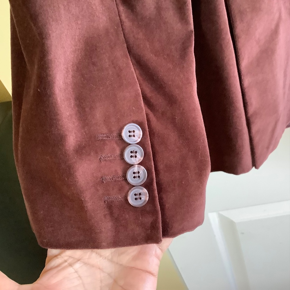 NDX Velvet Suit BlazerJacket Men’s Burgundy SZ XL - Picture 7 of 15